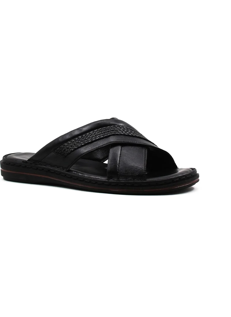 Fast Step Genuine Leather Men's Flat Slippers 128MA173