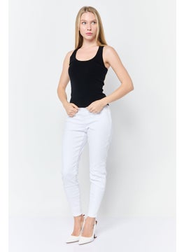 ESPRIT Women Scoop Neck Sleeveless Ribbed Tank Top, Black  - Image 2