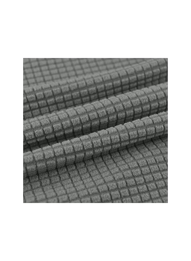 The Bros أغطية كراسي طعام كبيرة، واقي كراسي مرن XL قابل للإزالة والغسل، أغطية كراسي جاكار مضادة للغبار عالمية لغرفة الطعام والمطبخ والفندق - 2 قطعة - I - Image 2