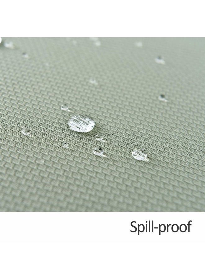 maxmill Rectangle Textured Tablecloth Waterproof Spillproof Wrinkle Free Table Cloth, Kitchen Dinning Tabletop Decoration, Fabric Table Cover for Outdoor and Indoor Use, 52 x 70 Inch, Sage Green - Image 5