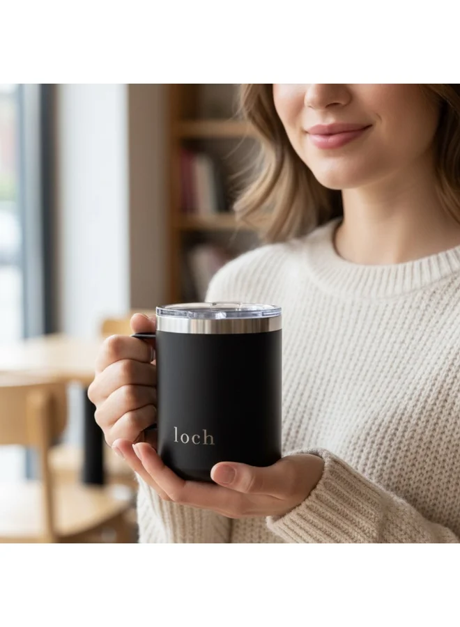 Loch  Mug with Handle- Black  | Best Price UAE