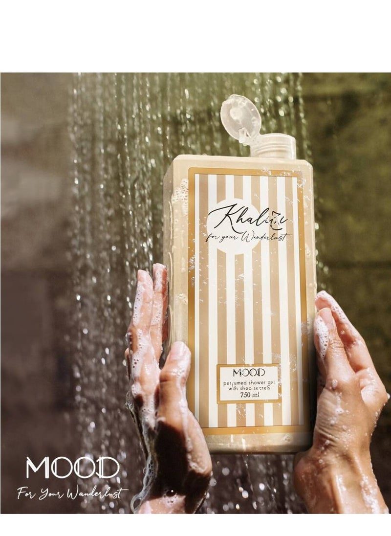 MOOD Mood Khaliji Shower Gel 750 Gm + Lofa Multi Color  - Image 4