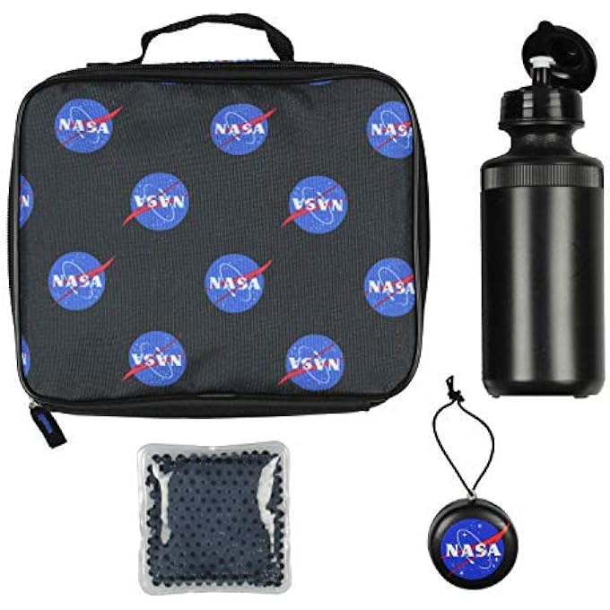 NASA Meatball Logo Backpack Lunch Bag Water Bottle Squishy Toy Ice Pack 5 PC Mega Set - Image 4