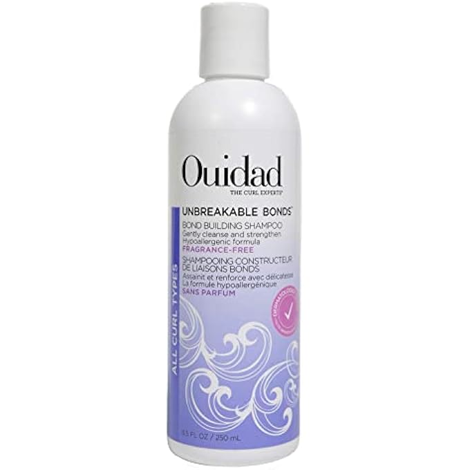 Ouidad UNBREAKABLE BONDS BOND BUILDING SHAMPOO FOR CURLY HAIR - FRAGRANCE FREE - 8.5 OZ - Image 1
