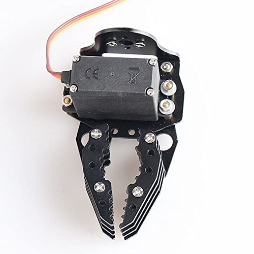 Swaytail Professional Metal Robot ArmGripperMechanical ClawClampClip with High Torque Servo RC Robotic Part Educational DIY for ArduinoRaspberry Pie Science STEAM Maker Platform Black - Image 1