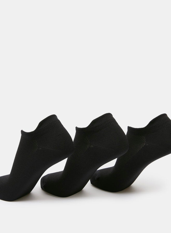 Dash Women's Solid Ankle Length Sports Socks - Set of 3 - Image 3