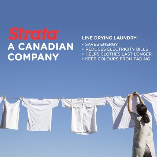 Strata 200 Feet Clothesline Outdoor Heavy Duty Galvanized Wire Steel Cable, Silver PVC Coating - Clothes Line Wires for Outside Laundry Drying - Image 3