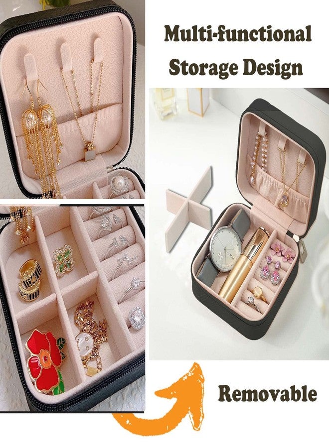 CIPIDI Travel Jewelry Case Bridesmaid Gifts Box,12 Pack Small Jewelry Box Mini Jewelry Organizer ,PU Leather Portable Earring Storage Box for Women Girls Bridesmaid Proposal Gifts - Image 2