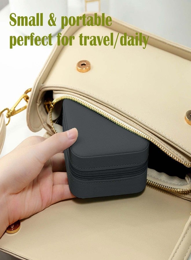 CIPIDI Travel Jewelry Case Bridesmaid Gifts Box,12 Pack Small Jewelry Box Mini Jewelry Organizer ,PU Leather Portable Earring Storage Box for Women Girls Bridesmaid Proposal Gifts - Image 4