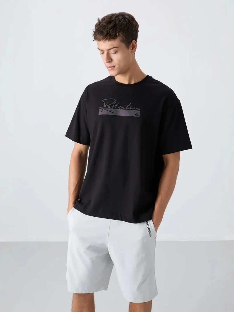 تومي لايف TOMMY Oversized Logo Crew Neck T-Shirt