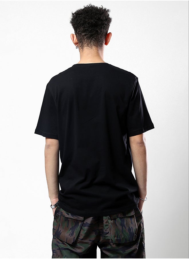 RAVIN Slip On Black Printed "Positive" Tee  - Image 3