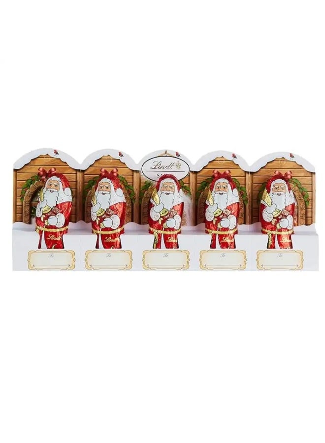Lindt Santa Claus Shaped Milk Chocolate Wrapped In Red Paper- 50gms