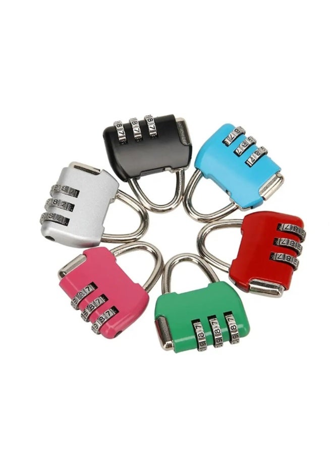 OSHIMA 2PCS Small Combination Padlock, 3 Digit Combination Padlock Travel Luggage Backpack Zipper Padlock, Waterproof Outdoor Padlock for School Gym Locker Fence Gate Shed Storage Unit - Image 2