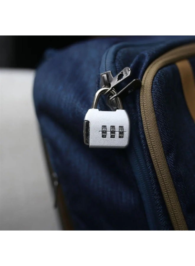 OSHIMA 2PCS Small Combination Padlock, 3 Digit Combination Padlock Travel Luggage Backpack Zipper Padlock, Waterproof Outdoor Padlock for School Gym Locker Fence Gate Shed Storage Unit - Image 4