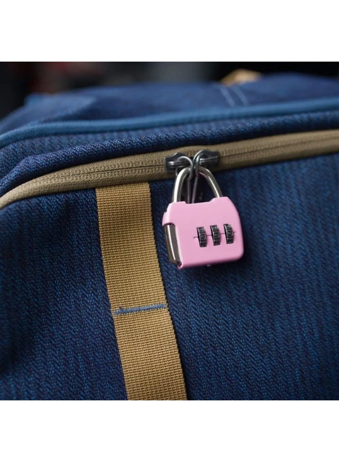 OSHIMA 2PCS Small Combination Padlock, 3 Digit Combination Padlock Travel Luggage Backpack Zipper Padlock, Waterproof Outdoor Padlock for School Gym Locker Fence Gate Shed Storage Unit - Image 3