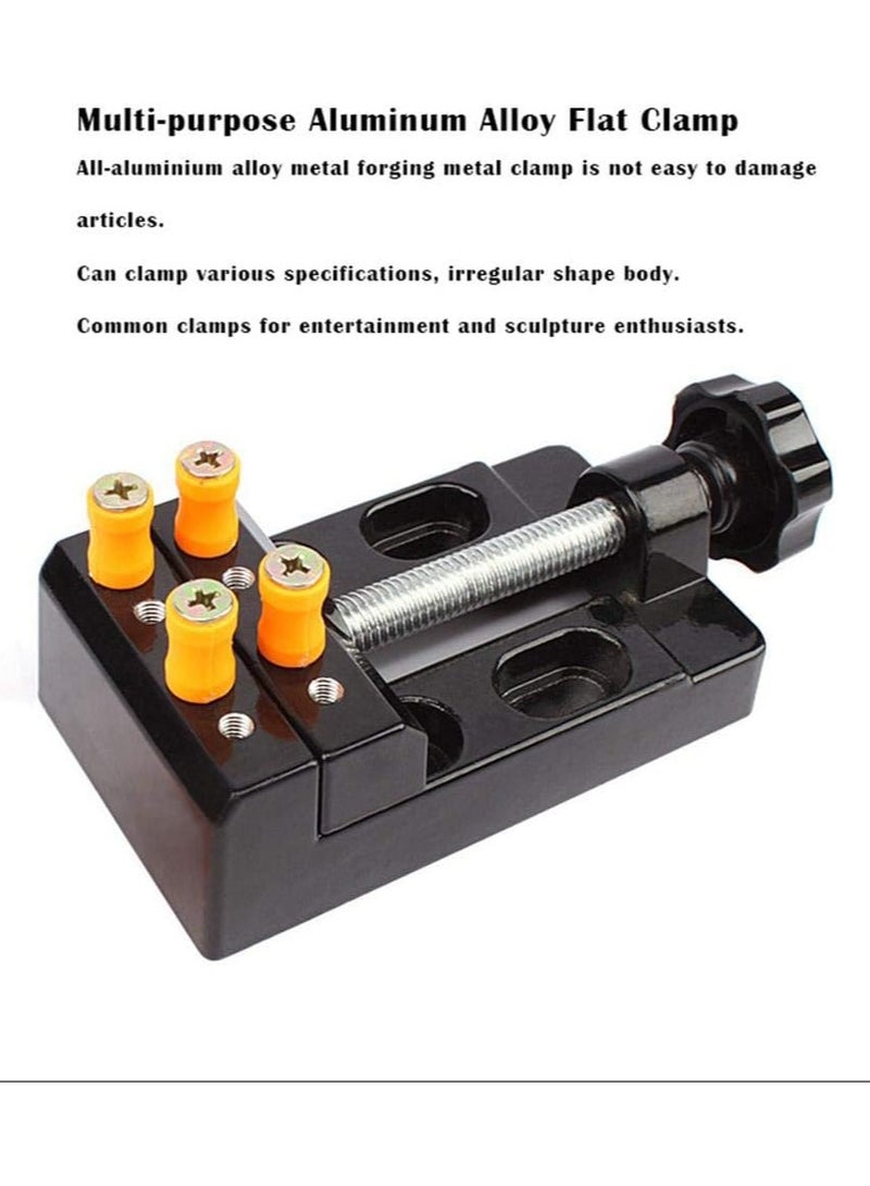 VITION Universal Mini Bench Vise Clamp Aluminum Alloy Walnut Nut Clip Jewelry Pincers Table Pliers Carving Fixed Tools & Other Cooking Utensils - Image 3