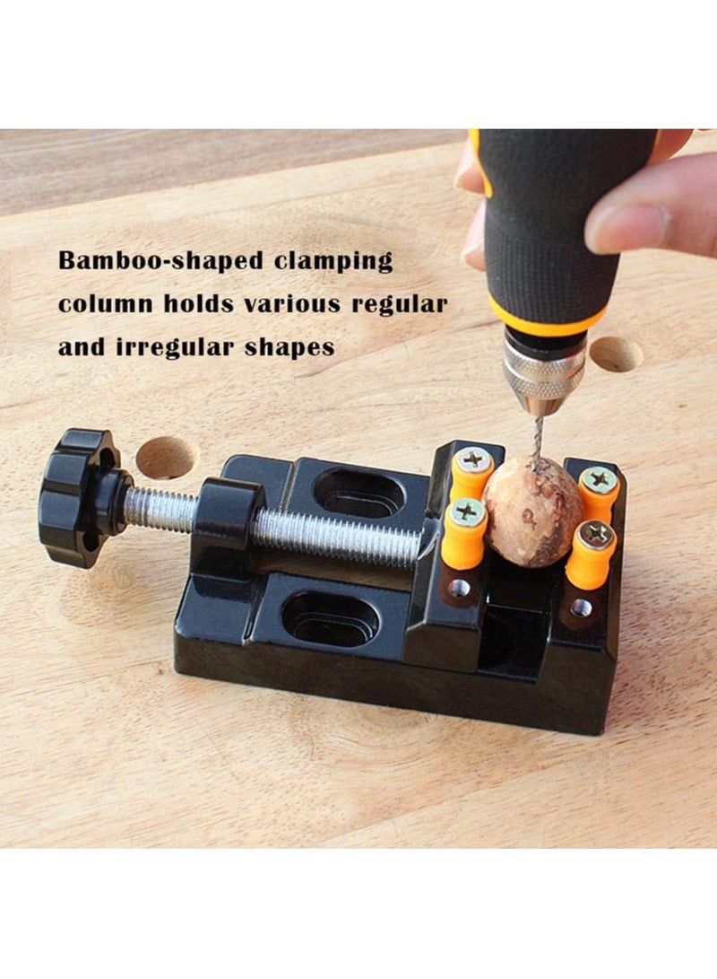 VITION Universal Mini Bench Vise Clamp Aluminum Alloy Walnut Nut Clip Jewelry Pincers Table Pliers Carving Fixed Tools & Other Cooking Utensils - Image 4