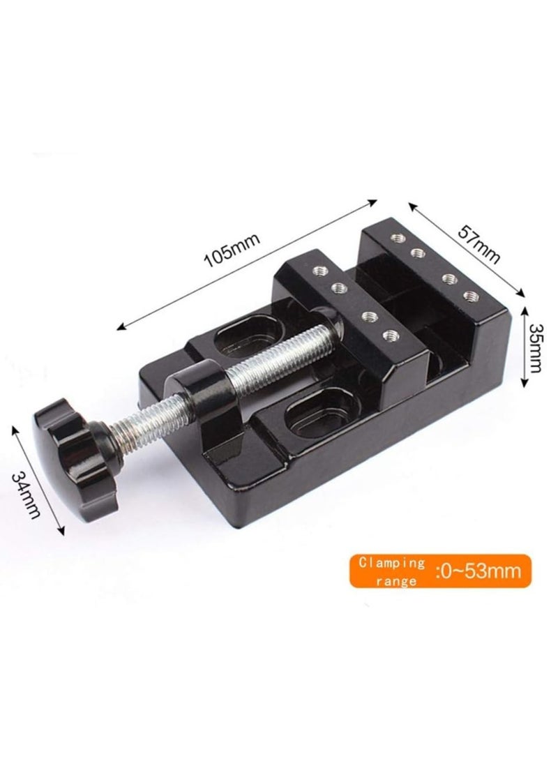 VITION Universal Mini Bench Vise Clamp Aluminum Alloy Walnut Nut Clip Jewelry Pincers Table Pliers Carving Fixed Tools & Other Cooking Utensils - Image 2