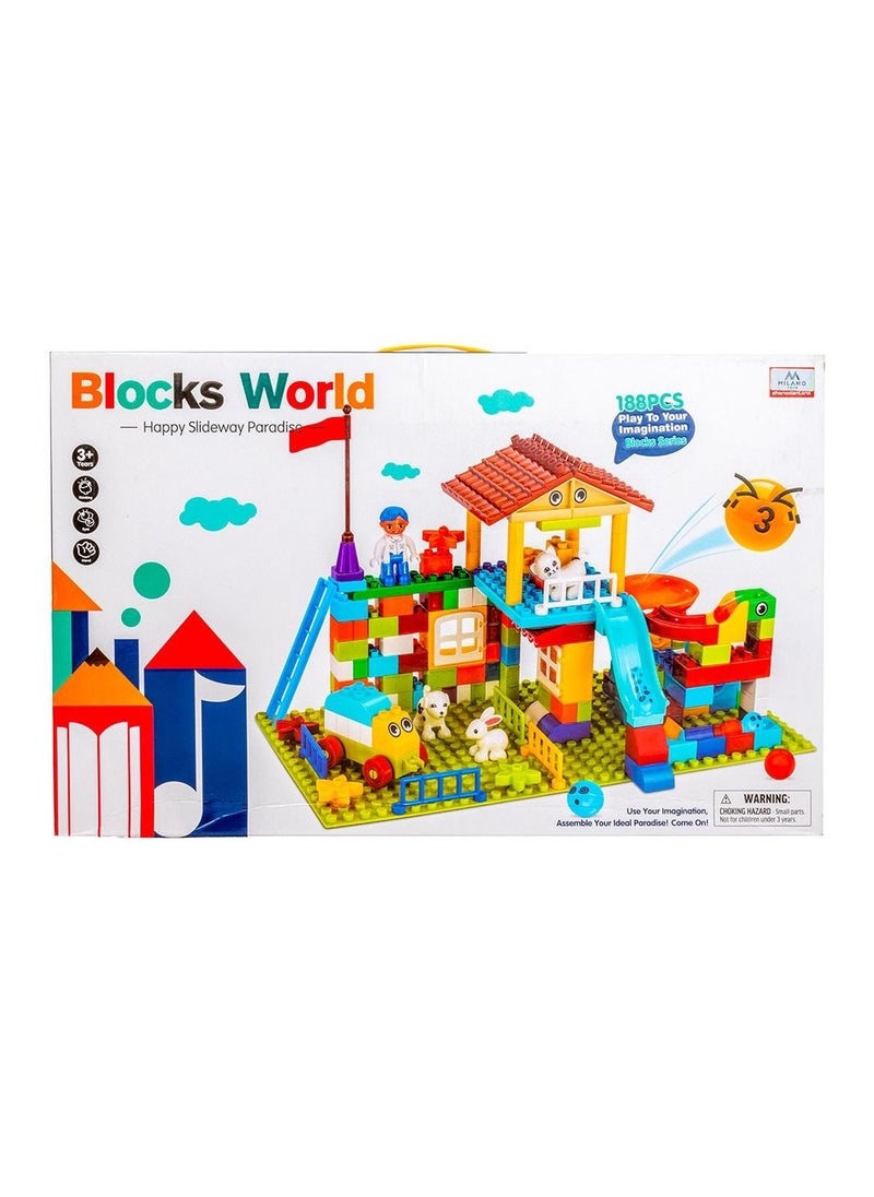 Blocks World Interesting Ball Slide 188 Pieces - 88005 