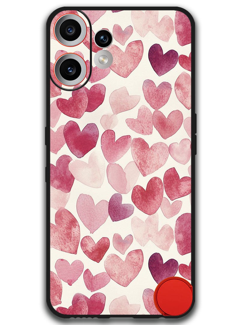 Theodor Case Compatible with Nothing CMF Phone 2 Pro 6.77 Inch Protection Shockproof Bumper Cover Heart Painitng - Image 1