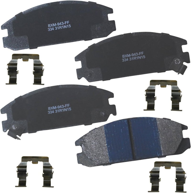 Bendix Premium SBM334 Semi-Metallic Front Brake Pads for Acura Integra 1989-1986, Honda Accord 1989-1986, Prelude 1987-1985 - Image 1