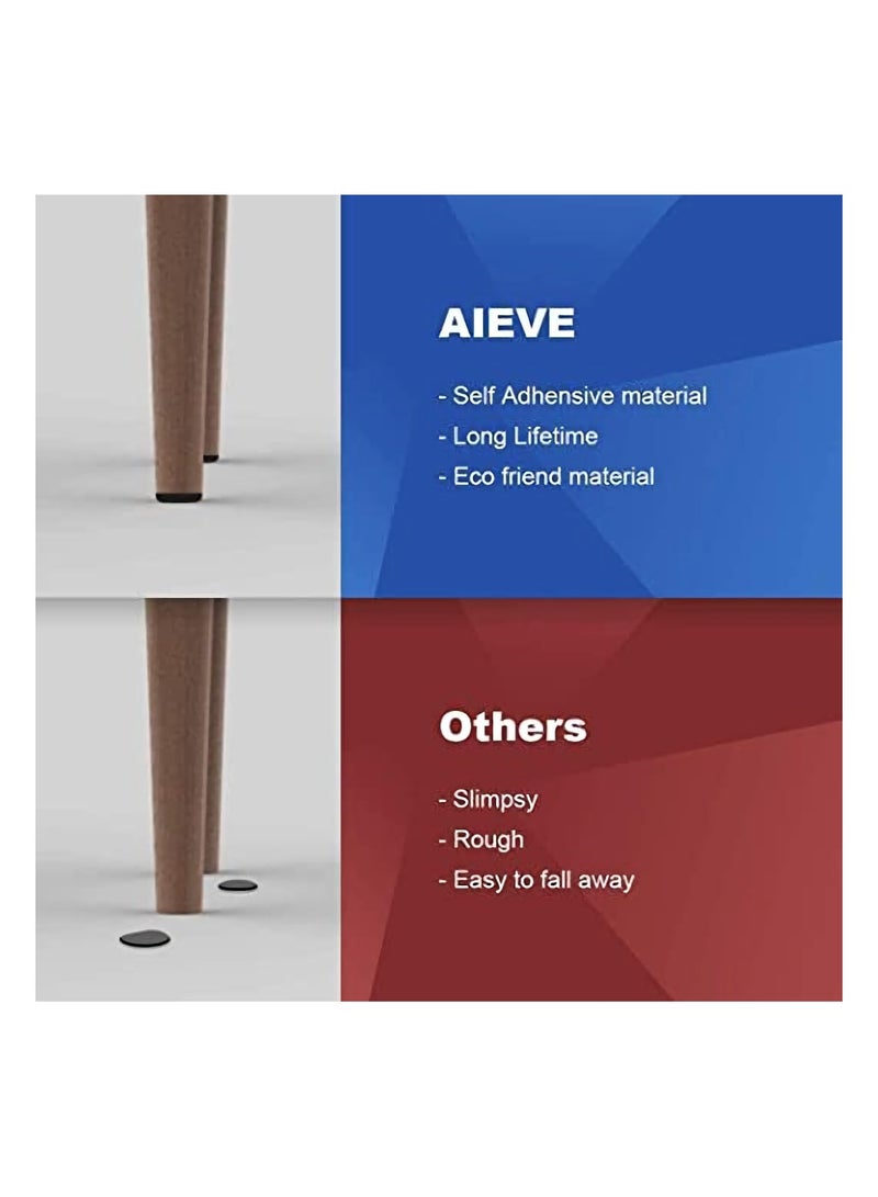 KASTWAVE Furniture Pads, KASTWAVE 48 Pack Rubber Non Slip Furniture Feet Pads, Rubber Stickers Self-Adhesive Furniture Felt Pads for Chair Legs, Tiled, Carpet, Laminate, Hardwood Floor Protectors  - Image 5