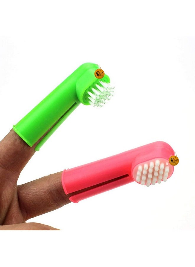 Sage Square Dog Grooming Kit - Dog Plastic Slicker Brush With Press Key For Puppies And Dogs + Dog Toothbrush + Pet Grooming Glove + Dog Steel Comb (Single Side) For Dog, Puppy, Cat - 4 In 1 Dog Combo  - Image 5