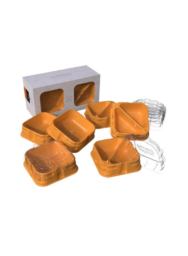 لاكي داك جيمز صواني الغضب - قم بتنظيم ألعاب الطاولة الخاصة بك بسهولة! عبوة من 6 صواني تخزين لألعاب الطاولة ، حل تخزين مناسب لمكونات اللعبة ، لون برتقالي ، مصنوع من Lucky Duck Games - Image 3