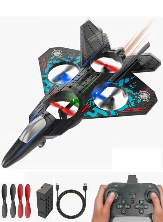 NYVIO RC Aeroplane 2.4GHz Remote Control L0712 Quadcopter Floating Fighter Plane – RTF Airplane Toy with Colored Lights and USB Charging, Ideal for Beginners, Kids, and Adults - Image 2