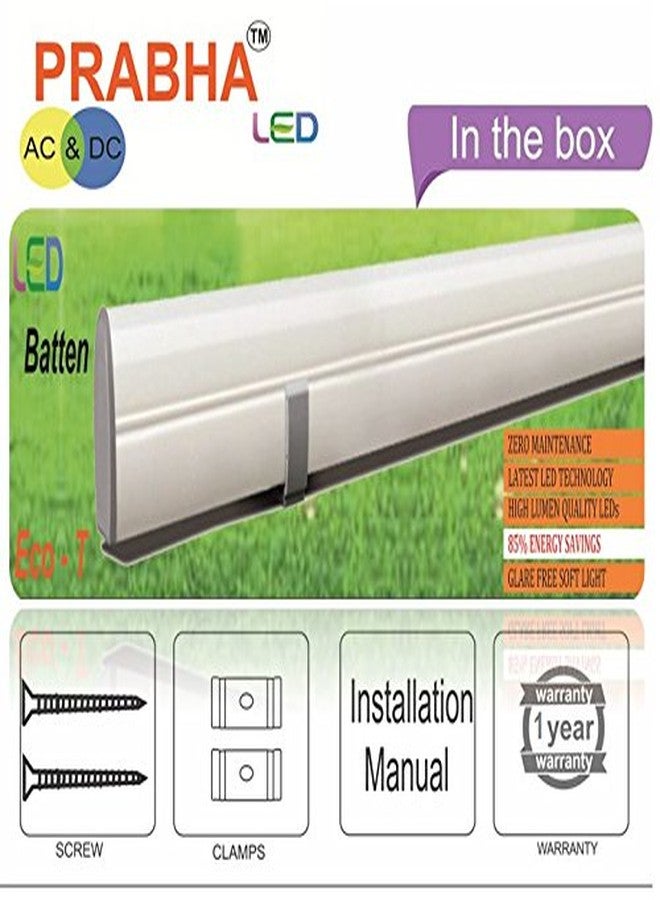 Prabha 7W LED Tube Light, White, Pack of 3, (PRA7WDCLTWH3) - Image 4