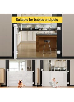 Babepai Baby Gate for Stairs No Drill, Punch Free Retractable Baby Gates Extends to 72" Wide 34" Tall, Reractable Dog Gate for Doorways, Stair Gate for Outdoor, Indoor, Hallways, Deck, Porch - pzsku/Z4B58EA39ED250EA85ADFZ/45/_/1736571253/4773b848-642d-4dcc-8d29-e4bd170475a4