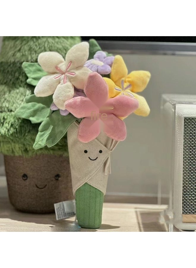 Jellycat Amuseables Bouquet Of Flowers Wedding gift gift for girlfriend Sitting Height: 31 