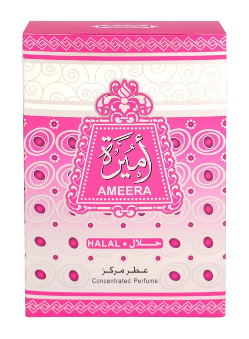 Oud Khaleeji ATTAR AMEERA 20ML | Concentrated Floral Perfume Oil – Halal Attar for Women – Long Lasting Musk & Rose Oil - Image 3