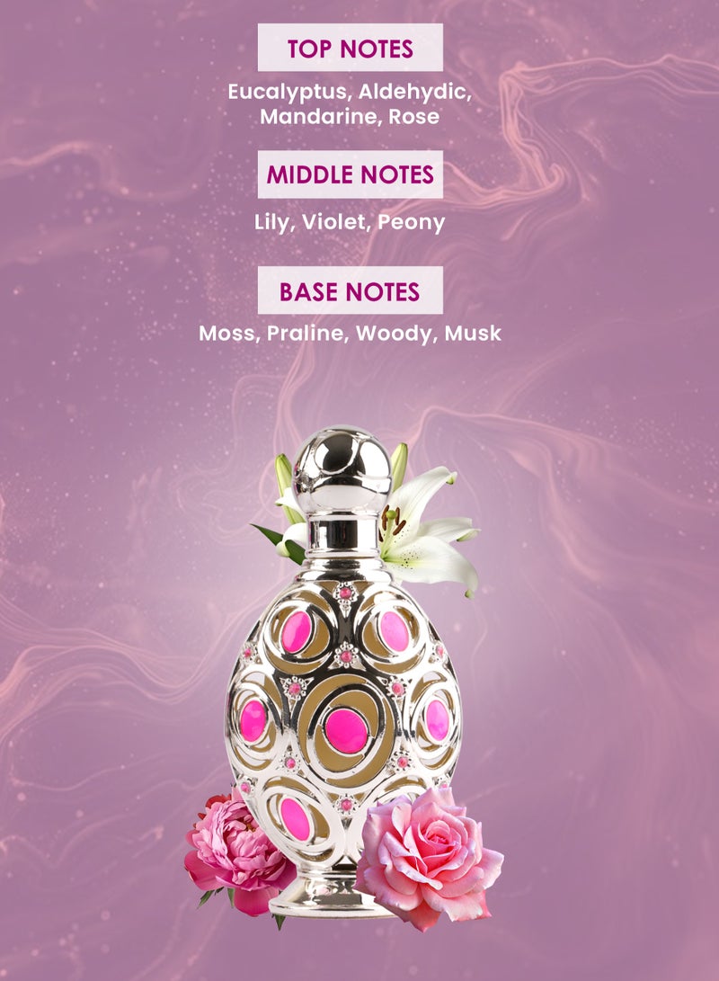 Oud Khaleeji ATTAR AMEERA 20ML | Concentrated Floral Perfume Oil – Halal Attar for Women – Long Lasting Musk & Rose Oil - Image 4