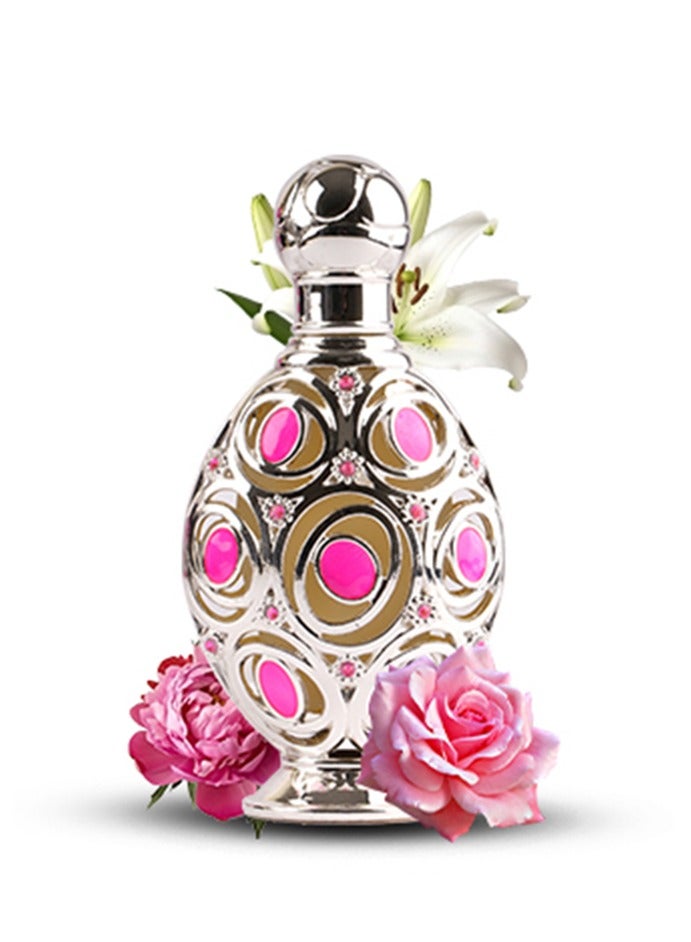 Oud Khaleeji ATTAR AMEERA 20ML | Concentrated Floral Perfume Oil – Halal Attar for Women – Long Lasting Musk & Rose Oil - Image 1
