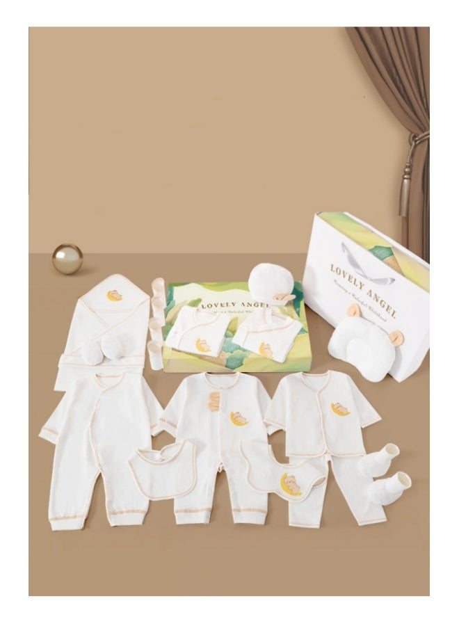 DOOKOO 25PCS Newborn Baby Gifts Set, Newborn Layette Gift Set, Baby Clothes Accessories Set for Boys and Girls, Premium Cotton, Perfect Gift Box with Beautifully Suitcase for Spring Summer Autumn Winter - Image 1