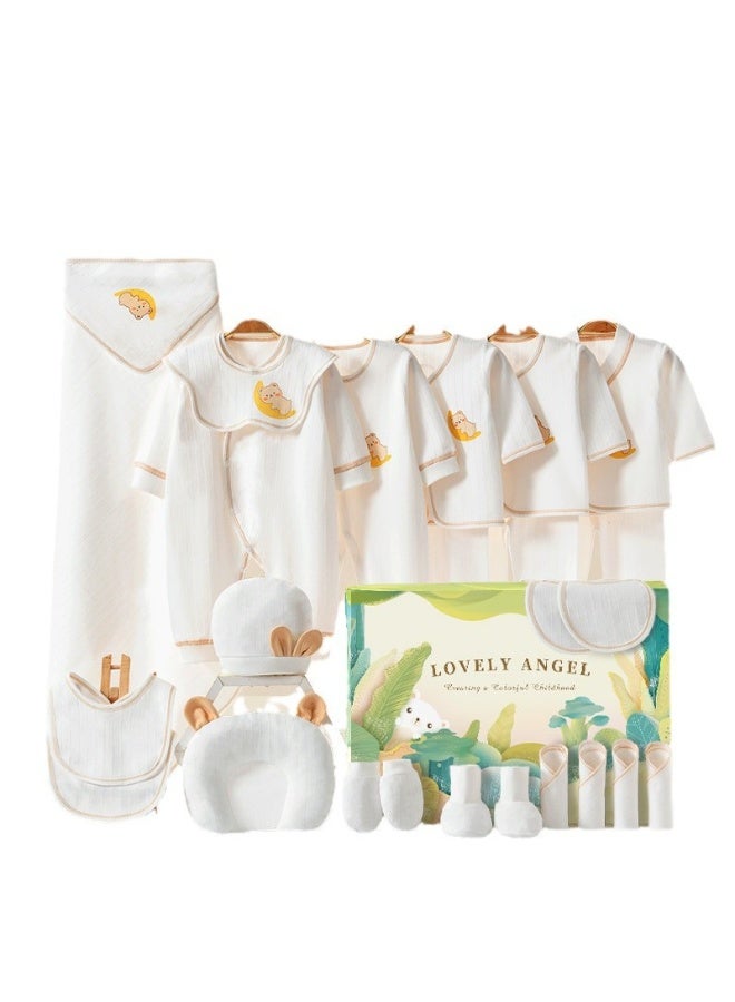 DOOKOO 25PCS Newborn Baby Gifts Set, Newborn Layette Gift Set, Baby Clothes Accessories Set for Boys and Girls, Premium Cotton, Perfect Gift Box with Beautifully Suitcase for Spring Summer Autumn Winter - Image 4