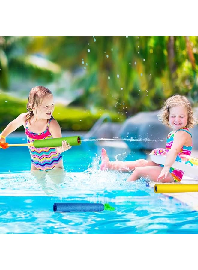 Excefore Water Guns For Kids Pool Foam Blaster Squirt Guns 3 Pack Lightweight Noodle Design 38Ft Range For Outdoor Summer Beach Swimming Pool Party Garden Water Games Toys Gift For Boys Girls - Image 4