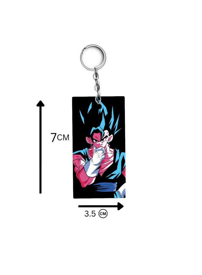 Replix حافظة مفاتيح أنمي مطبوعة من ريبليكس بريميوم (عبوة من 4) | حامل مفاتيح أكريليك (غوكو 2) متعدد الألوان - Image 2