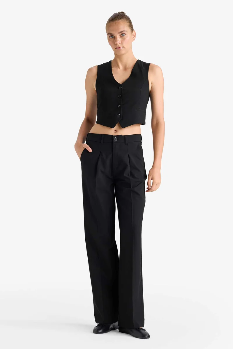 Defacto V-Neck Classic Blazer Vest