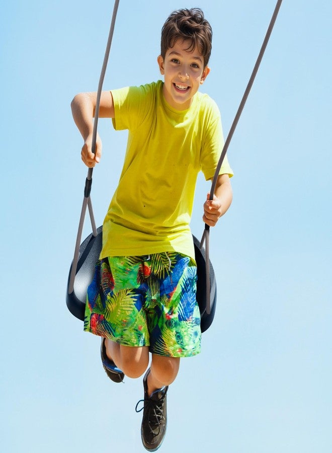 ROPECUBE Black Rope Swing Seat for Adults and Toddler,Heavy Duty Tree Swing with Ergonomic Design,Height Adjustable for Indoor Outdoor Backyard Patio Garden Easy Installation - Image 3