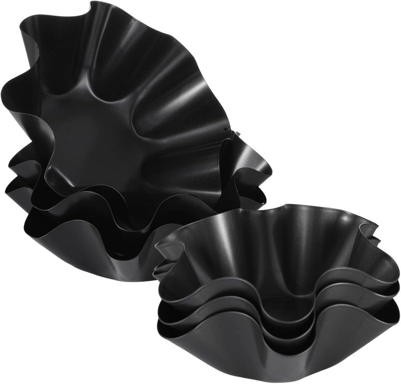 Nonstick Taco Bowl Shell Maker Set Of 6, Includes 3 Octagonal And 3 Hexagonal Molds, Aluminum Alloy, Stackable For Easy Storage - Image 2