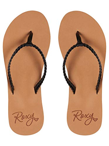 Roxy صنادل كوستاس الشاطئية النسائية من روكسي، أسود، 11 - Image 4