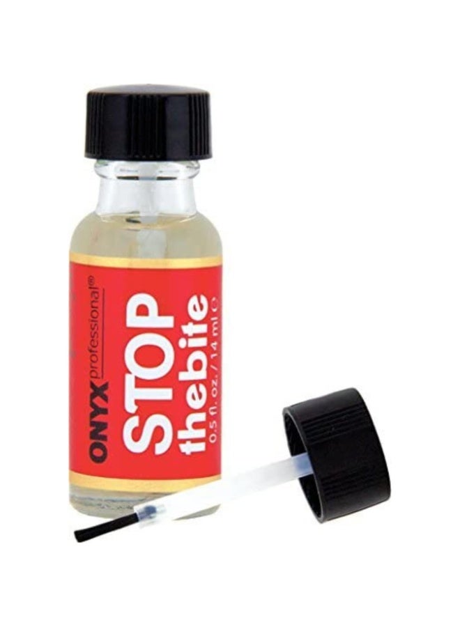 Onyx Professional Onyx Professional Stop the Bite Nail Biting Deterrent Polish 0.5 Fl Oz - Helps Nails Grow & Can be Used as a Top or Base Coat  - Image 4