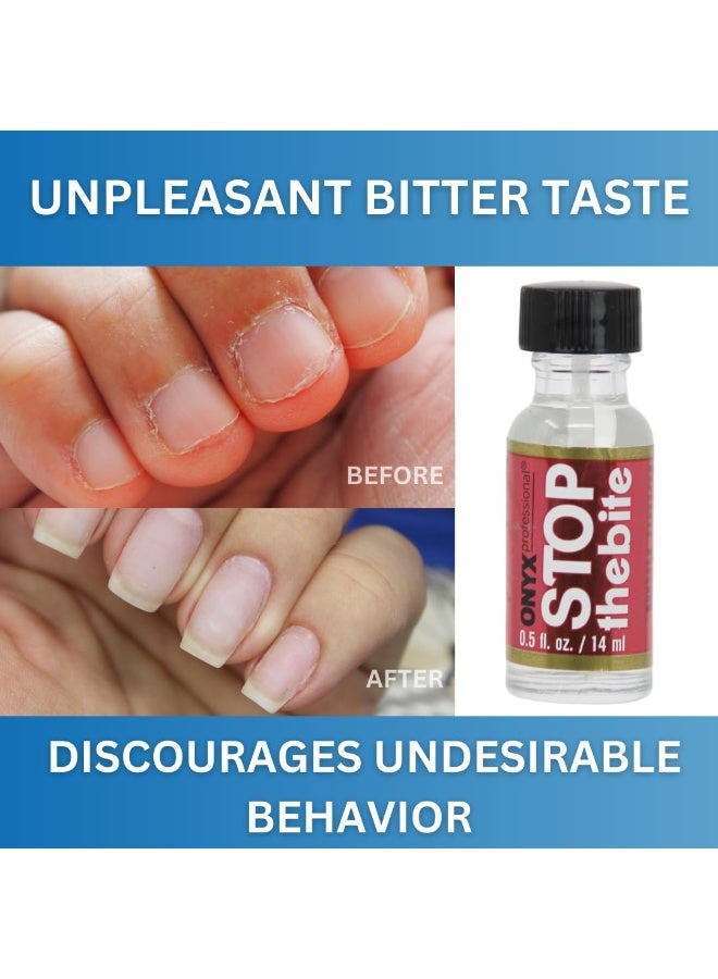 Onyx Professional Stop the Bite Nail Biting Prevention Polish, 0.5 Fl Oz - Made in USA, Stop Nail Biting, No Bite Nail Polish, Thumb Sucking Deterrent - Image 5