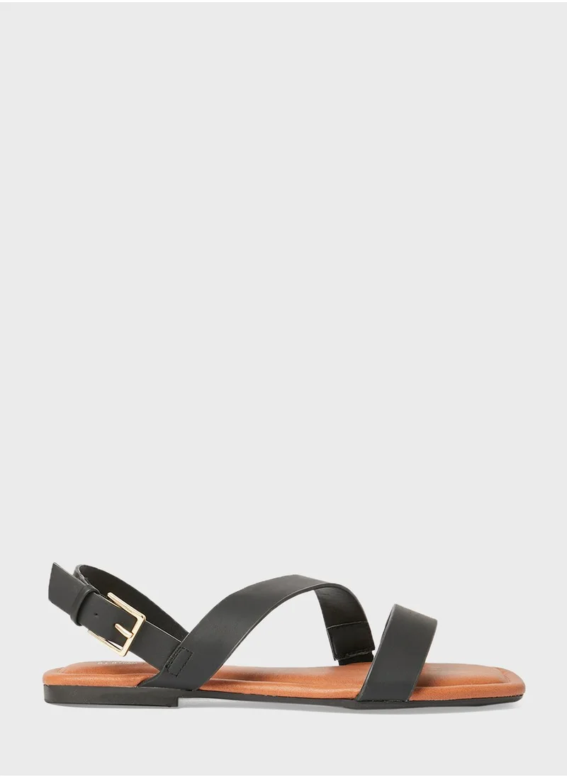 CALL IT SPRING Iggy Buckle Flat Sandals