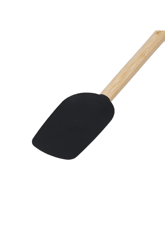KitchenAid - Dishwasher Safe Eco-Friendly Bamboo Spoon Spatula Beige and Black 2.1 x 6.2 x 30.1 cm KQG630OHOBE - Image 1