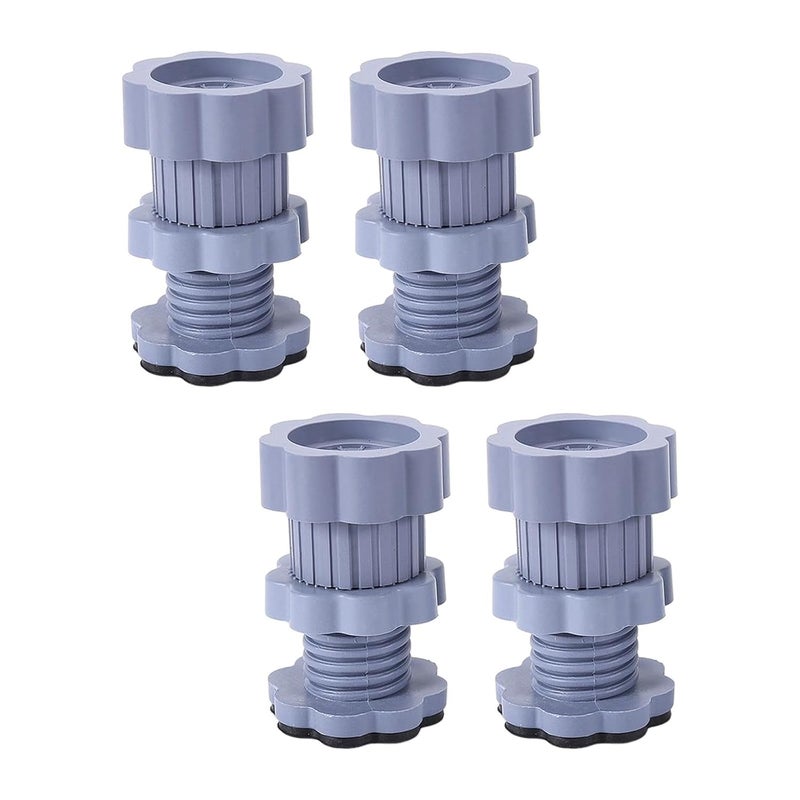 EDBIRET Acrylonitrile Butadiene Styrene Abs Washing Machine Vibration Feet Pad 4 Pc Adjustable Highly NonSlip Anti Shock Absorber Noise Cancelling Furniture Lifting Base 4 Pieces - Image 1