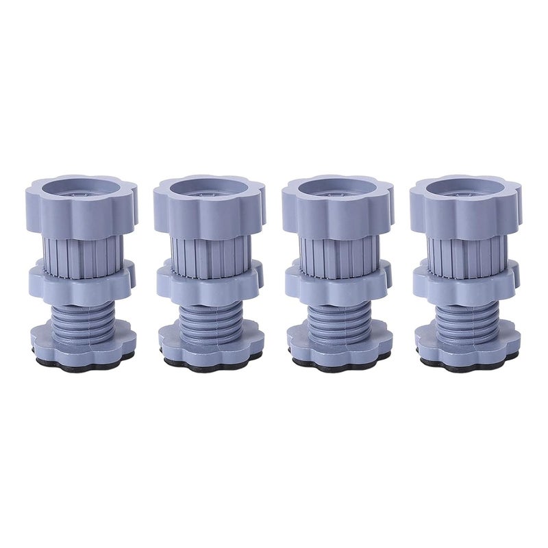 EDBIRET Acrylonitrile Butadiene Styrene Abs Washing Machine Vibration Feet Pad 4 Pc Adjustable Highly NonSlip Anti Shock Absorber Noise Cancelling Furniture Lifting Base 4 Pieces - Image 2