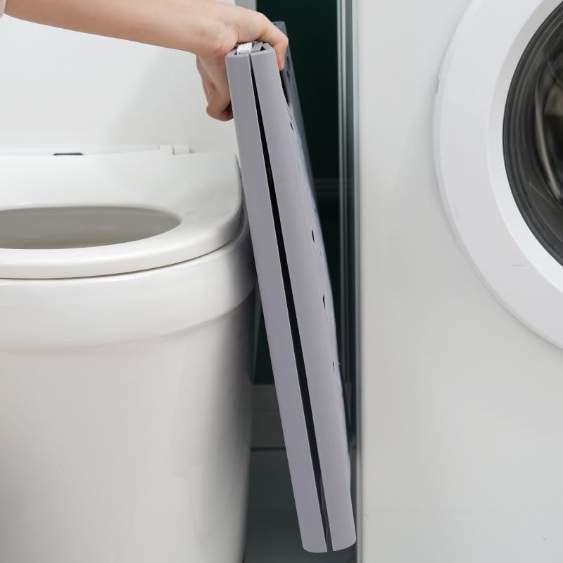 Ndola Folding dirty clothes basket household dirty clothes engraving bathroom finishing storage basket bathroom laundry storage basket square clothes basketPack of 1 - Image 3